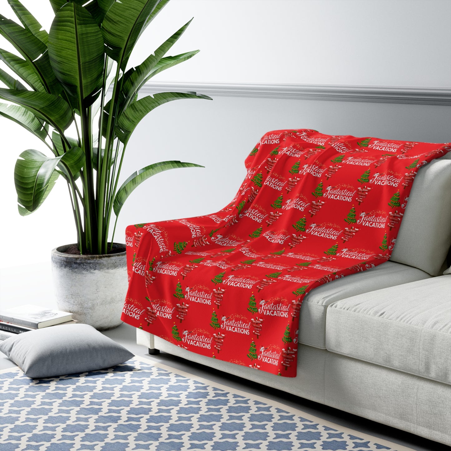 FV Holiday Sherpa Fleece Blanket