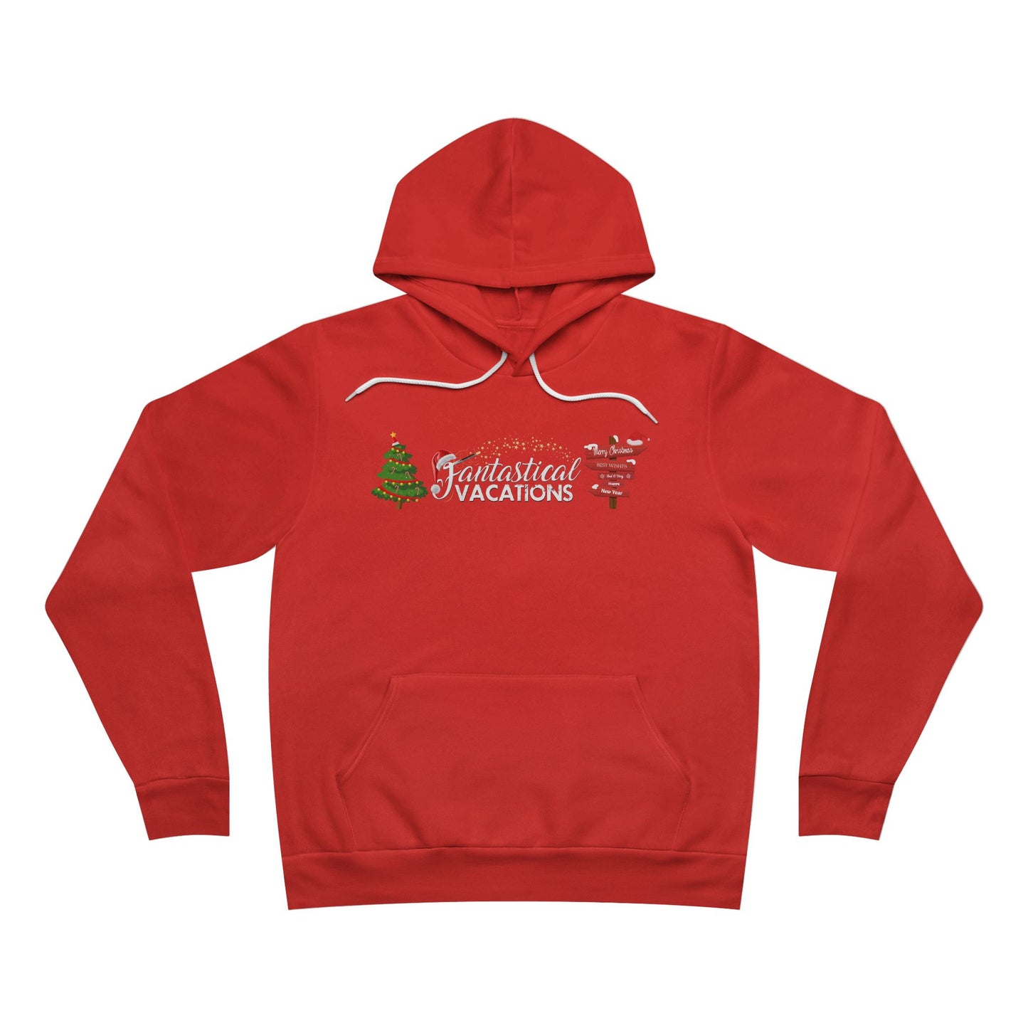 Fantastical Vacations Holiday Fleece Pullover Hoodie